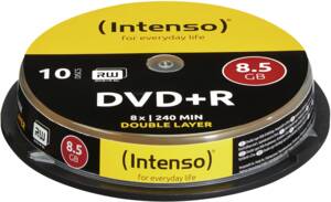 DVD+R Intenso 8,5GB 10pcs CakeBox DOUBLE LAYER