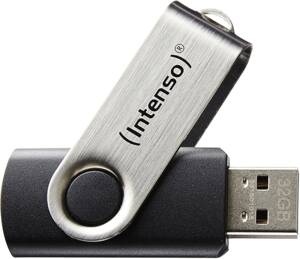 Intenso Basic Line Typ-A 8GB USB-Stick Swivel, bis zu 28 MB/s, USB 2.0