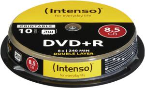 Intenso 1x10 DVD+R 8.5GB 8x Double Layer printable