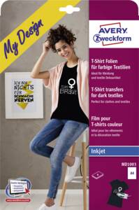 Zweckform MD1003 Textilfolie f. farbige Textilien