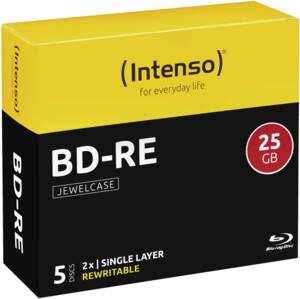 Intenso BD-RE 25GB 2X 5er JC