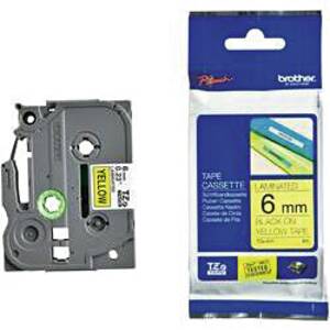 brother TZe-Tape TZe-611 Schriftbandkassette, Bandbreite:6mm