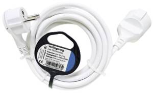 Kopp Verlängerung mit Flachstecker, H05VV-F3G1,5mm², 3m