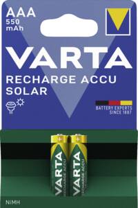 Varta Recharge ACCU Solar AAA 550mAh 2-er