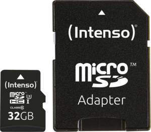 Abbildung: Intenso Micro SD Card 32GB UHS-I Professional SD Adapter