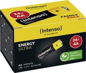 Abbildung: Intenso Mignon-Batterie (AA) LR06 Alkaline Energy AA 24er Bo
