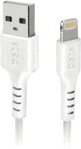 SBS Data cable USB 2.0 to Apple Lightning C-89, lenght 1 mt, wh