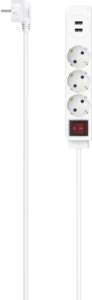 Hama 223181 SDL 3F 1,4M/USB-A 17W/M.SCH/BS