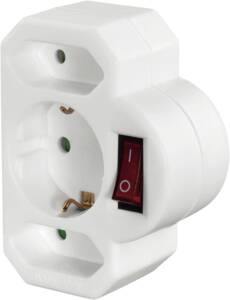 Hama 223217 STECKDOSENADAPT/2EU/1SCHUKO/M.SCH