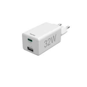 Hama 201691 Mini-Lader, USB-C(PD)+A, 32W