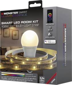 Monster MONSTER Smart Lampe LED A19 E27+Lightstrip 2 Mtr.