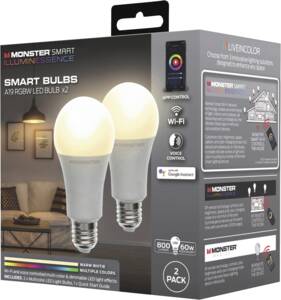 Monster MONSTER Smart Pack of 2 Lampen LED A19 E27