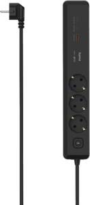 Hama 223192 Steckdosenleiste, 3-fach, USB-C/A 1