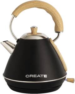 Immagine: KETTLE RETRO M - Wasserkocher 1l Schwarz