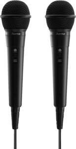 Hama 46002 Dynamisches Mikrofon Karaoke, 2er-Set