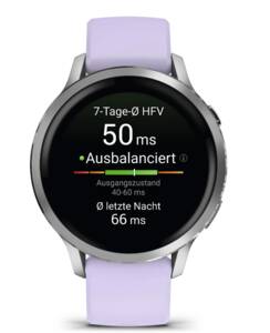 Immagine: Venu 4 - 41 mm Schnellwechsel-Silikon-Armband 18 mm Lavendel