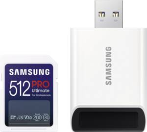 Samsung PRO Ultimate 512GB SDXC Card inkl. USB-Kartenleser