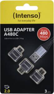Intenso USB Adapter A480C 3er Pack