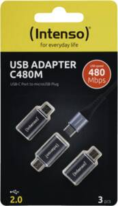 Intenso USB Adapter C480M 3er Pack