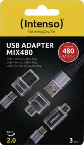 Intenso USB Adapter MIX480 3er Pack