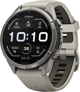 Garmin fēnix 9 Pro – 43 mm Titan mit Silikon-Armband