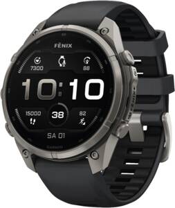 Garmin fēnix 9 Pro – 47 mm Titan mit Silikon-Armband
