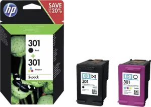 Hewlett Packard HP 301 ink combo 2pack black/color