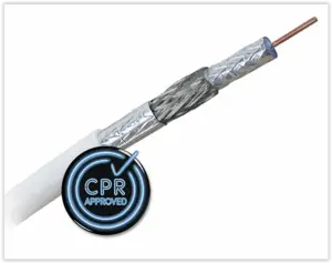 KOKA 9 Eca 50m witte coaxkabel 4G proof