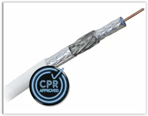 KOKA 9 Eca 500m witte coaxkabel 4G proof