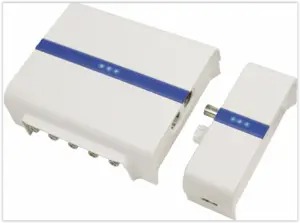 Huisversterker met gigabit internet over coax adapter