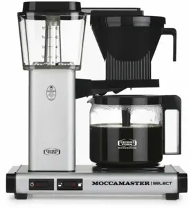 Moccamaster KBG Select Matt Silver koffiezetapparaat