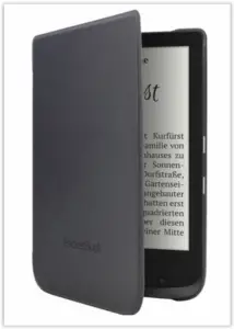 PocketBook Shell book cover voor Lux 4, Lux 5 en Touch HD3 - zwart