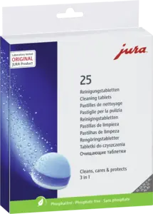 JURA 3-Fasen Reinigingstabletten - 25 Stuks