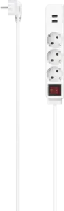 223181 SDL 3F 1,4M/USB-A 17W/M.SCH/BS