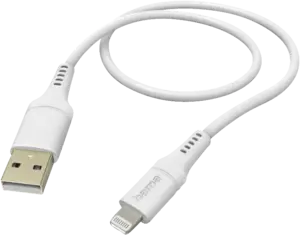 USB-Silikonenkabel, USB-A naar Lightning, 1,5 m