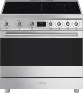 SMEG C9IMX2 Classici Esthetisch Fornuis met Inductiekookplaat - 90 x 60 cm