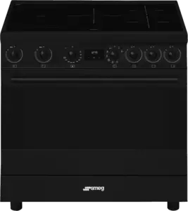 SMEG C9IMN2 Classici Esthetisch Fornuis met Inductiekookplaat - 90 x 60 cm - Zwart
