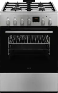 AEG CKB64415BM Elektrisch Fornuis met Gaskookplaat en Oven