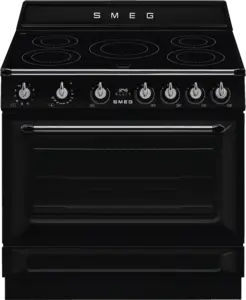 SMEG TR90IMBL Victoria Esthetisch Fornuis met Inductie Kookplaat - 90 x 60 cm - Zwart