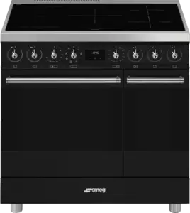 SMEG C92IMMB2 Classici Esthetisch Fornuis met InductieKookplaat - 90 x 60 cm
