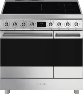 SMEG C92IMX2 Classici Esthetisch Fornuis met Inductiekookplaat - 90 x 60 cm - RVS