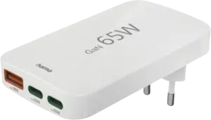 Hama Snellader, 2x USB-C, 1x USB-A, mini-oplader, PD, 65 W