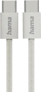 Oplaadkabel Fabric, USB-C - USB-C, 1m, nylon