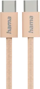 Oplaadkabel Fabric, USB-C - USB-C, 1m, nylon