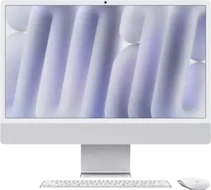 Apple iMac 24" Zilver (2024) - M4 chip 10 CPU/GPU 24GB RAM 512GB SSD