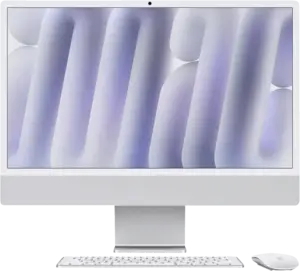 Apple iMac 24" Zilver (2024) M4 chip, 10 CPU/GPU, 16GB/256GB SSD