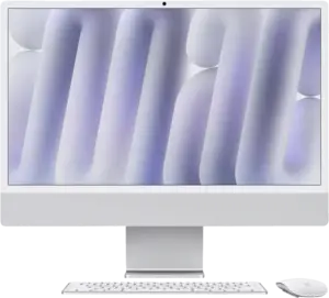 Apple iMac 24" Zilver (2024) M4 chip, 10 CPU/GPU, 16GB/512GB SSD