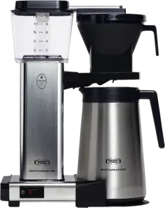 Moccamaster KBGT Polished Silver Koffiemachine met Thermoskan - Filterkoffie - Zilver