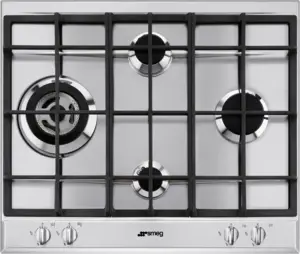 SMEG P261XGHNLK Inbouw Gas Kookplaat