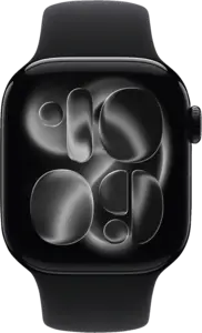 Apple Watch Series 11 42mm GPS Aluminium Sportband S/M Zwart